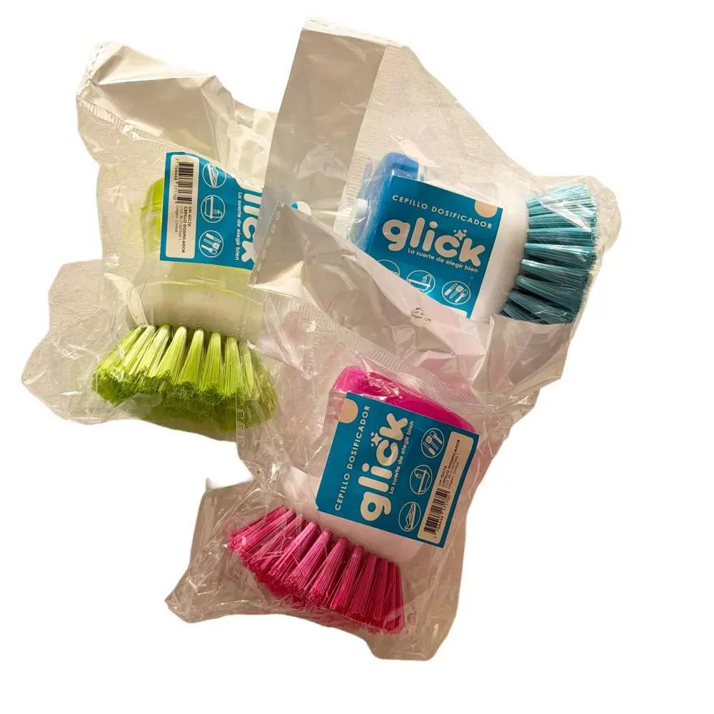 CEPILLO CON DISPENSER PARA LIQUIDOS GLICK
